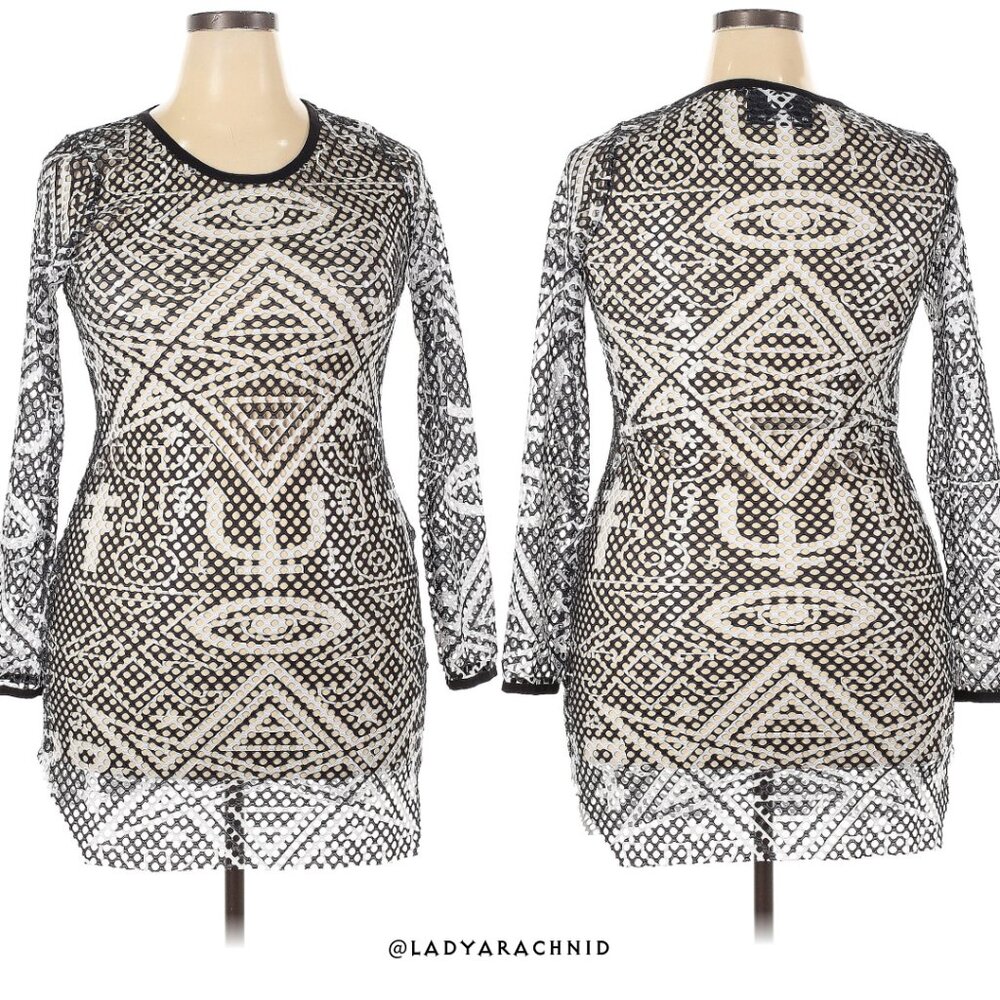 KILLSTAR Thelema bodycon fishnet mini dress size XXL - Picture 6 of 8